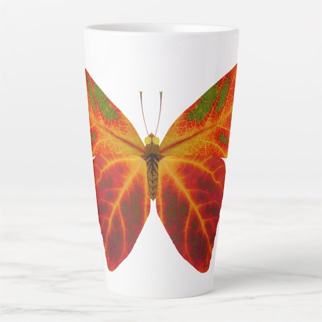 Aspen Leaf Butterfly 2 Milchtasse (Vorderseite)