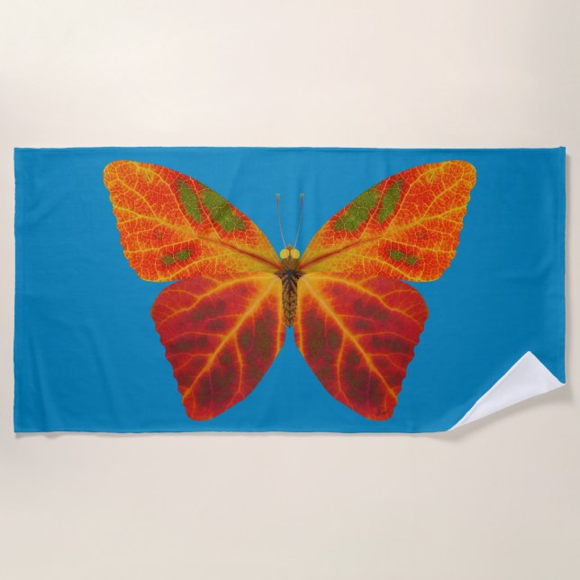 Aspen Leaf Butterfly 2 Strandtuch (Vorderseite)