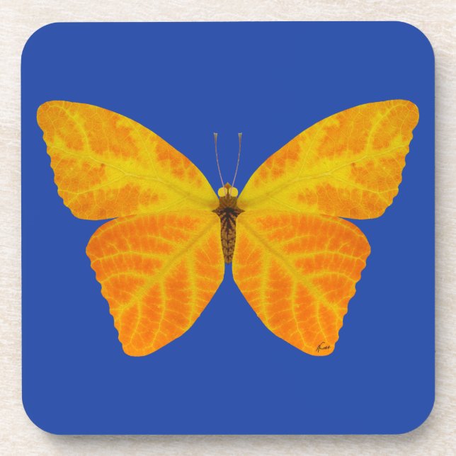 Aspen Leaf Butterfly 3 Getränkeuntersetzer (Vorderseite)