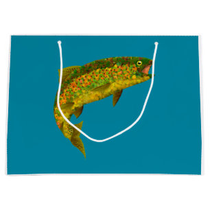 Aspen Leaf Regenbogenforelle 3 Große Geschenktüte