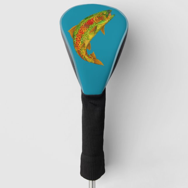 Aspen Leaf Regenbogenforelle 5 Golf Headcover (Vorderseite)