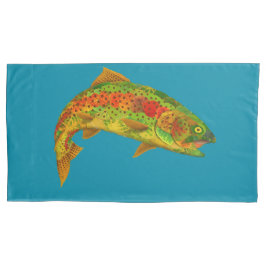 Aspen Leaf Regenbogenforelle 5 Kissenbezug