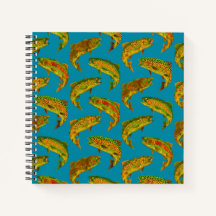 Aspen Leaf Regenbogenforelle Nahtloses Muster 2018