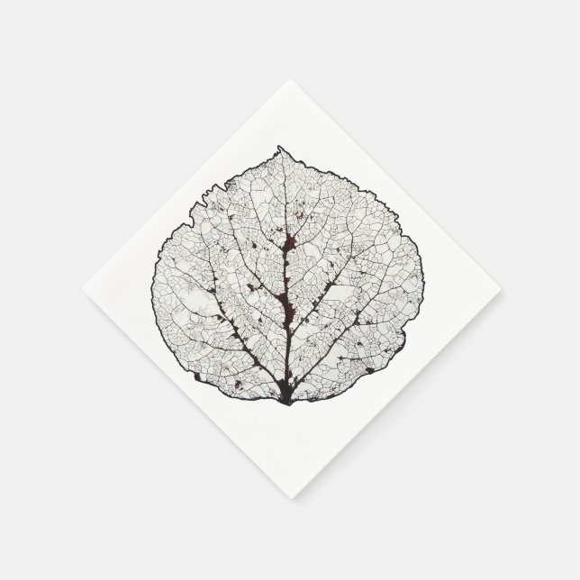 Aspen Leaf Skeleton 1 Serviette (Ecke)