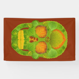 Aspen Leaf Skull 10 Banner