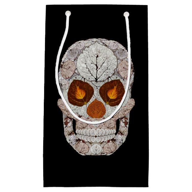 Aspen Leaf Skull 11 Kleine Geschenktüte (Vorderseite)