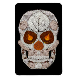 Aspen Leaf Skull 11 Magnet