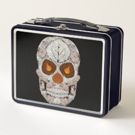 Aspen Leaf Skull 11 Metall Brotdose