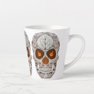 Aspen Leaf Skull 11 Milchtasse