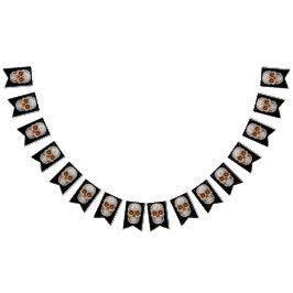 Aspen Leaf Skull 11 Wimpelkette