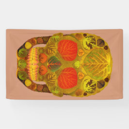 Aspen Leaf Skull 12 Banner