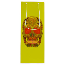 Aspen Leaf Skull 12 Geschenktüte Für Weinflaschen