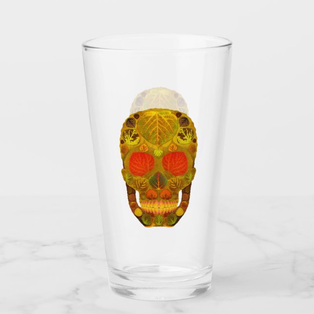 Aspen Leaf Skull 12 Glas (Vorderseite)