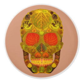 Aspen Leaf Skull 12 Keramikknauf