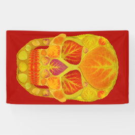 Aspen Leaf Skull 13 Banner