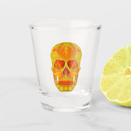 Aspen Leaf Skull 13 Schnapsglas