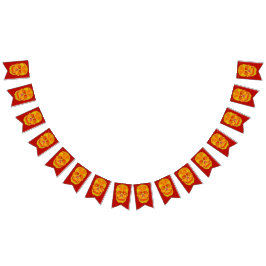 Aspen Leaf Skull 13 Wimpelkette