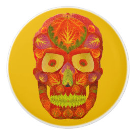 Aspen Leaf Skull 16 Keramikknauf