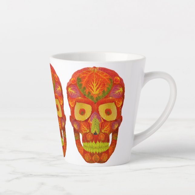 Aspen Leaf Skull 16 Milchtasse (Rechts)