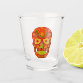Aspen Leaf Skull 16 Schnapsglas