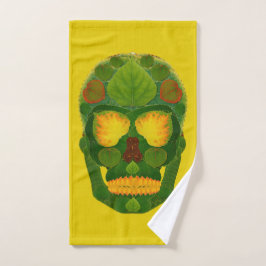Aspen Leaf Skull 9 Badhandtuch Set