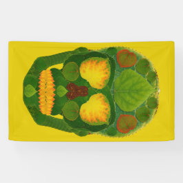 Aspen Leaf Skull 9 Banner
