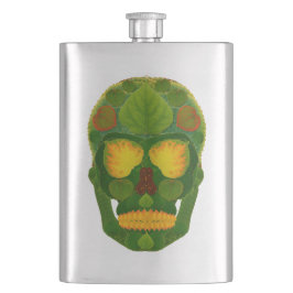 Aspen Leaf Skull 9 Flachmann