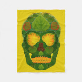 Aspen Leaf Skull 9 Fleecedecke
