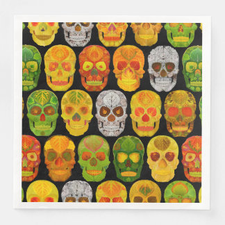Aspen Leaf Skulls nahtloses Muster 2018 Serviette