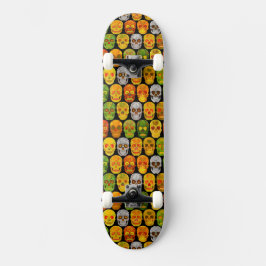 Aspen Leaf Skulls nahtloses Muster 2018 Skateboard