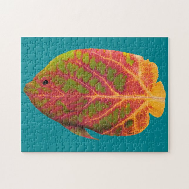 Aspen Leaf Tropische Fische 1 Puzzle (Horizontal)