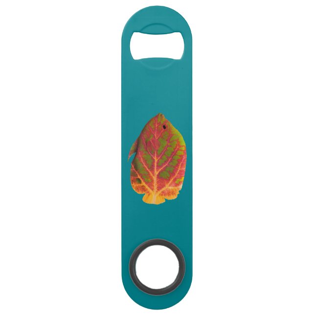 Aspen Leaf Tropische Fische 1 Speed Flaschenöffner (Vorderseite)