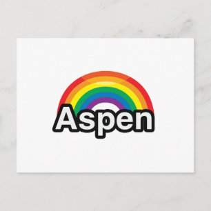 ASPEN LGBT PRIDE RAINBOW -.pnng Postkarte