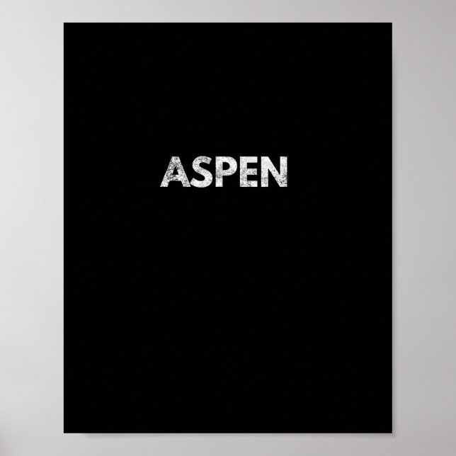 Aspen Long Sleeve Colorado Snowboarden Poster (Vorne)