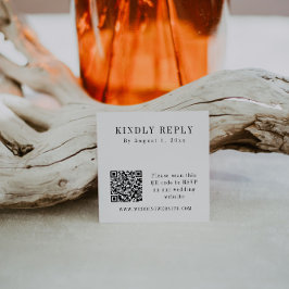 ASPEN Moderne Minimalistische QR Code UAWG Square Quadratische Visitenkarte