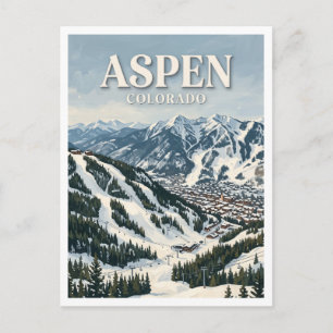 Aspen Mountain Colorado Postkarte