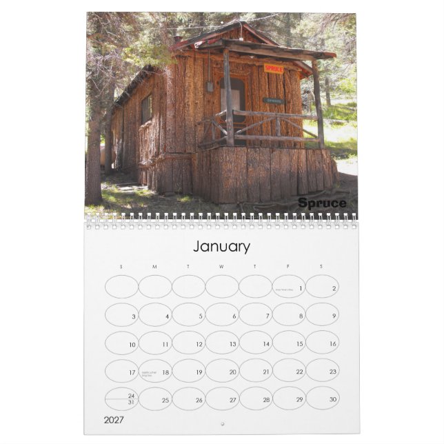 Aspen Park Cabins Kalender (Jan 2027)