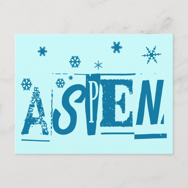 ASPEN POSTKARTE (Vorderseite)
