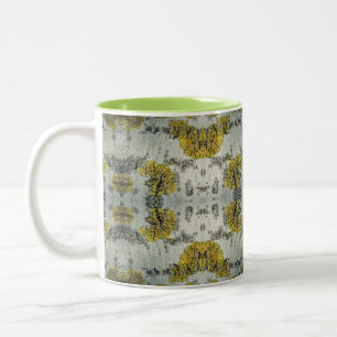 Aspen Rinde Textur Zweifarbige Tasse