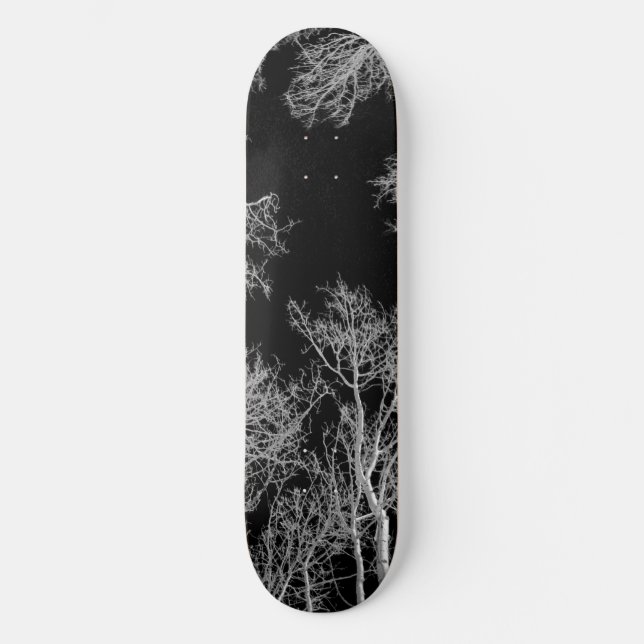 Aspen Skateboard Deck - Schwarze Nacht (Vorderseite)