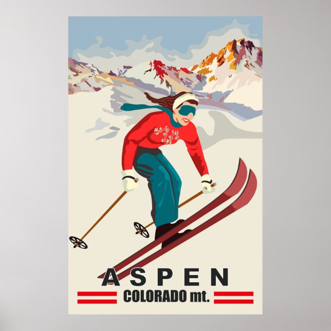 Aspen Ski, Colorado Poster (Vorne)