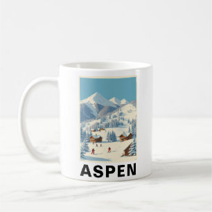 Aspen Ski, Colorado Vintage Travel Kaffeetasse
