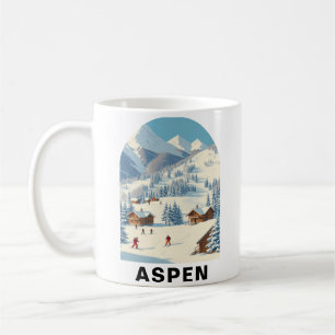 Aspen Ski, Colorado Vintage Travel Kaffeetasse