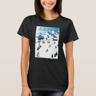 Aspen Ski Rocky Mountains Wintersport Ski Rescue T-Shirt