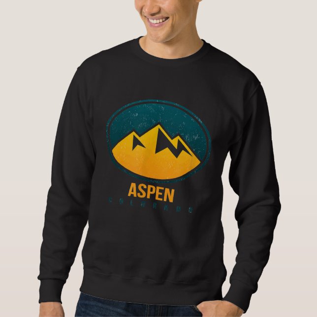 Aspen Ski Vacation Wanderung Camping oben Sweatshirt (Vorderseite)
