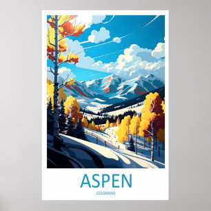Aspen Ski Vintage Nationales Reiseplakat Resort Poster