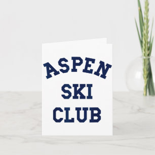 Aspen Skiclub Colorado Skiberg Reise Skifahrer Karte