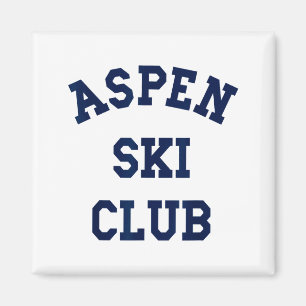 Aspen Skiclub Colorado Skiberg Reise Skifahrer Magnet