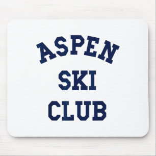 Aspen Skiclub Colorado Skiberg Reise Skifahrer Mousepad