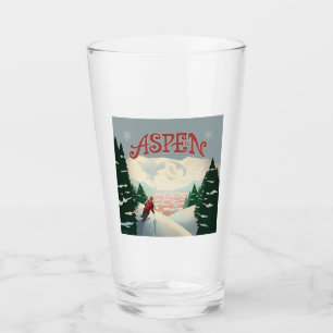 Aspen Skier Colorado Glas